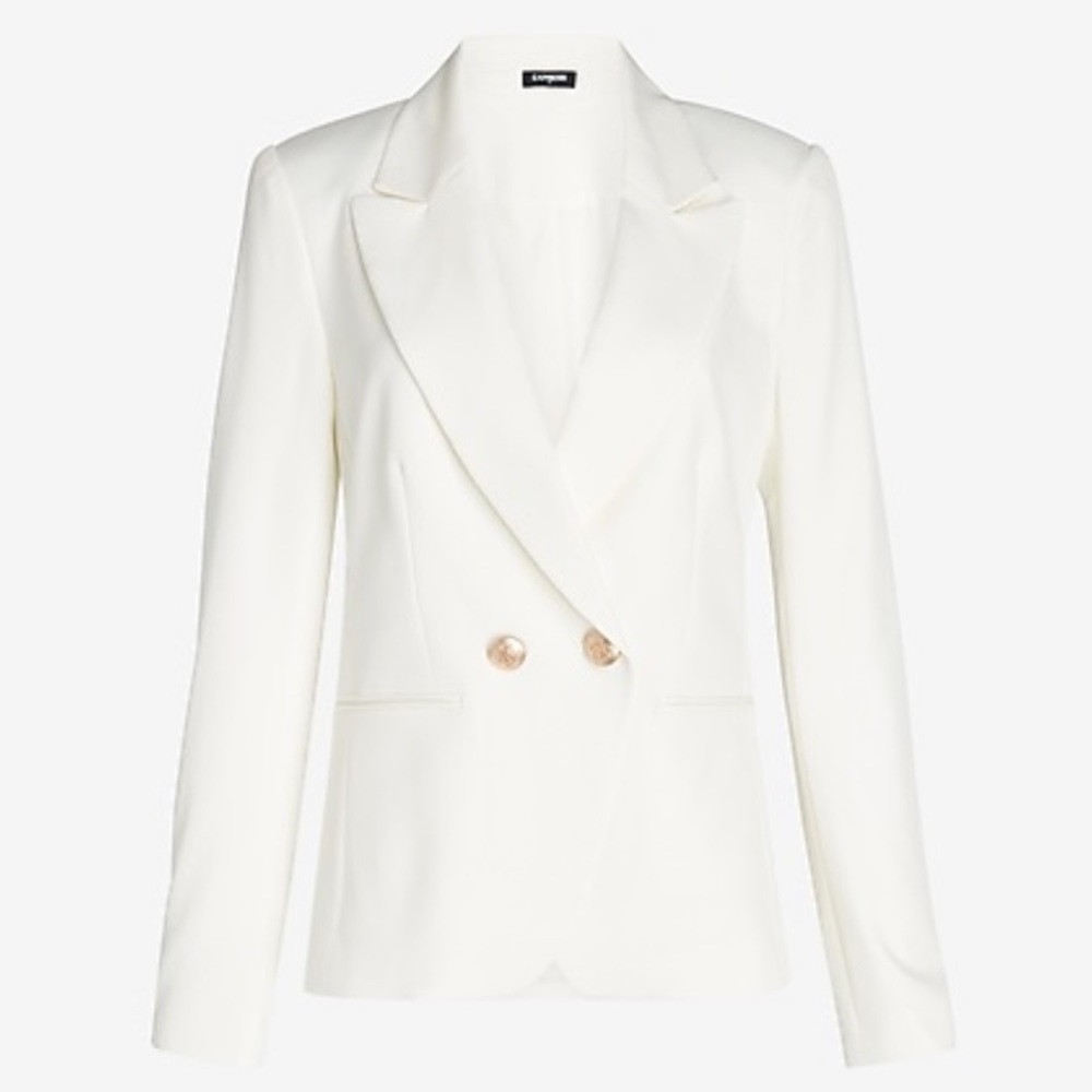 Brand new Express Double Breasted White Blazer